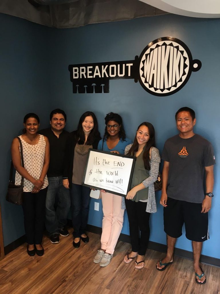 Joining the residents at Breakout Waikiki