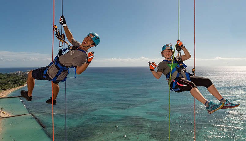 Over The Edge in Waikiki